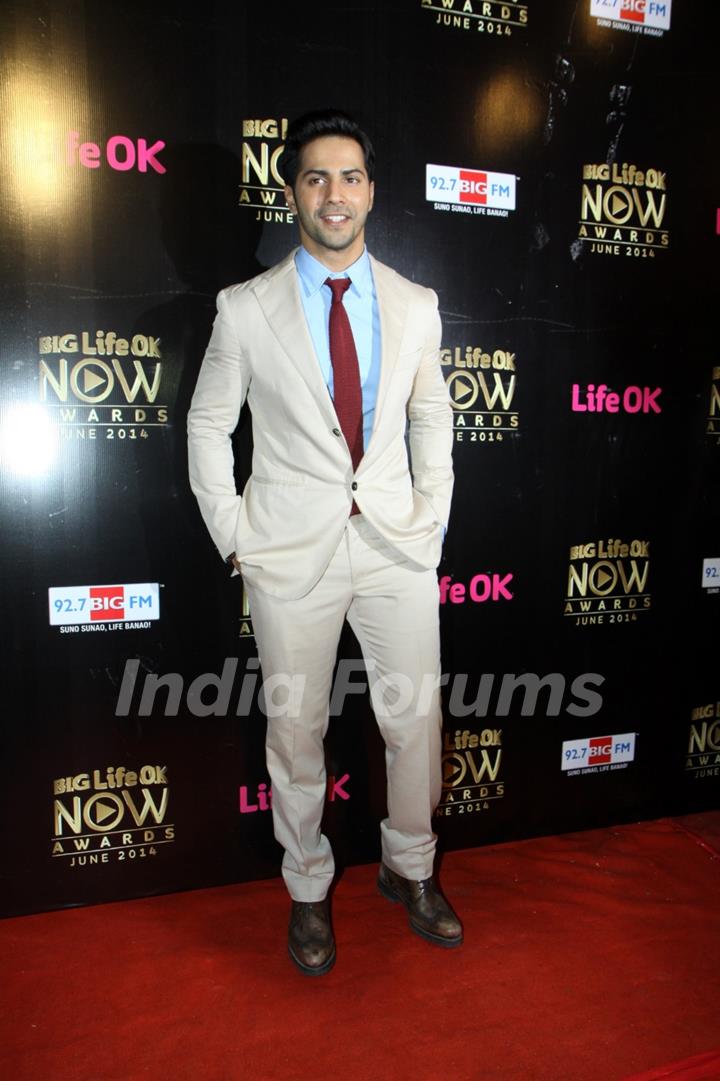 Varun Dhawan at Life OK Now Awards