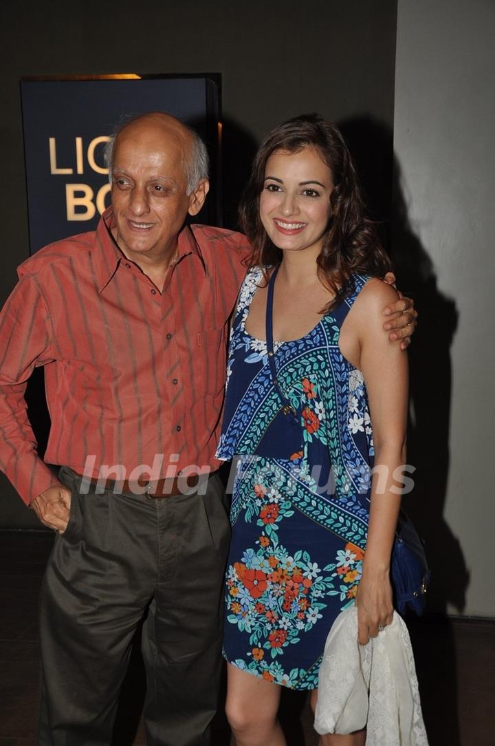 Mukesh Bhatt and Dia Mirza enjoyed the Special Screening of Ek Villian