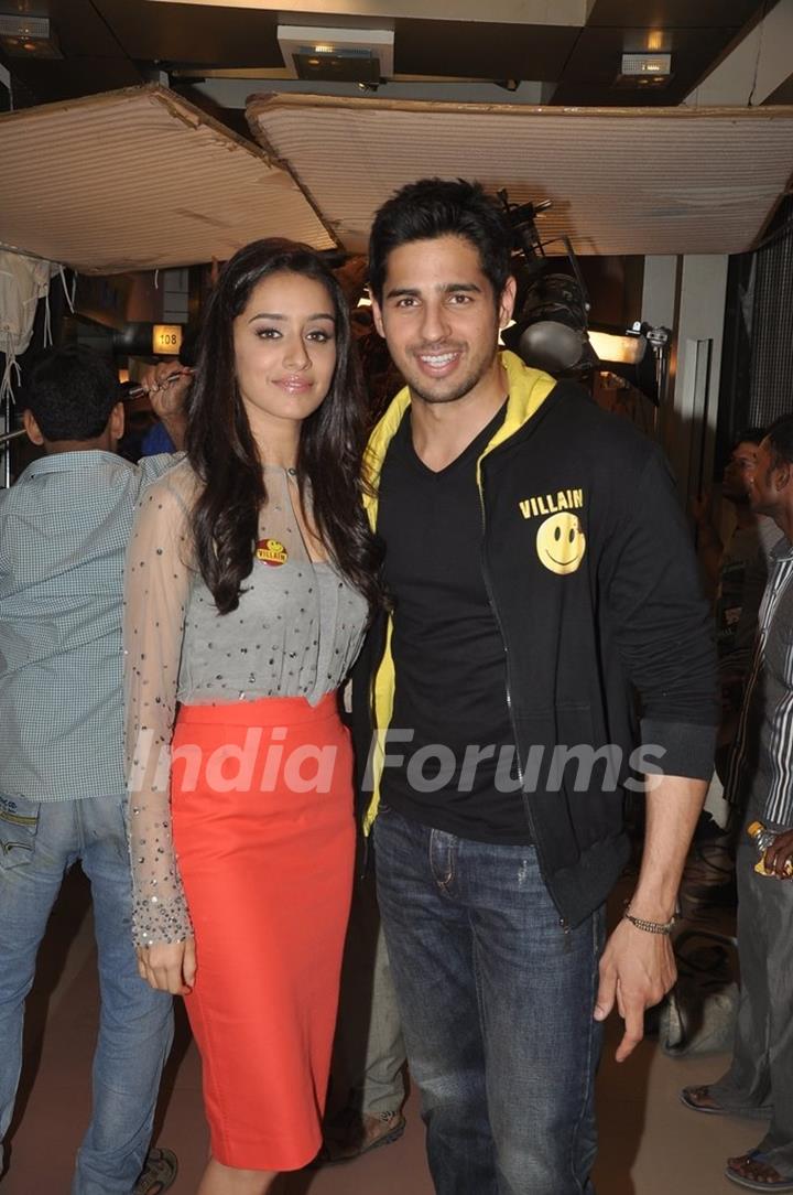 Shraddha and Sidharth on Ye Hai Mohabbatein sets