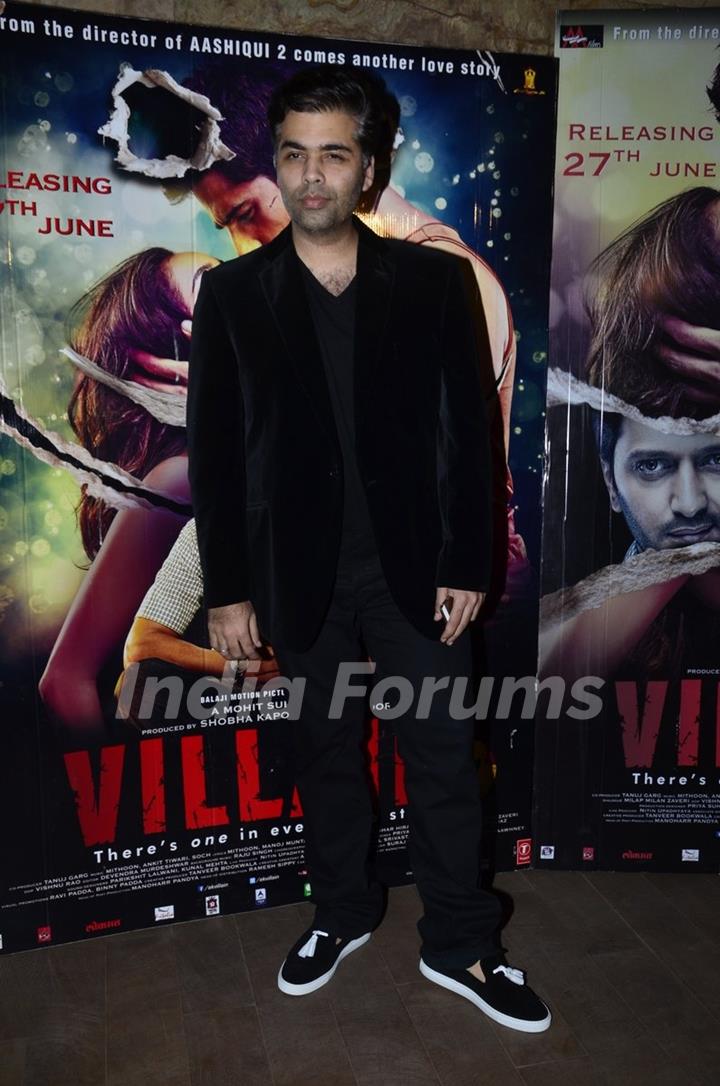 Karan Johar at the Screening of Ek Villiian