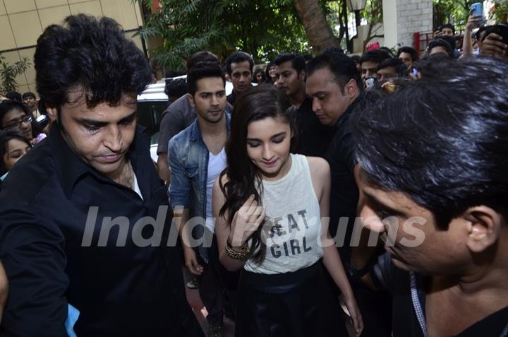 Alia Bhatt and Varun Dhawan at HR College