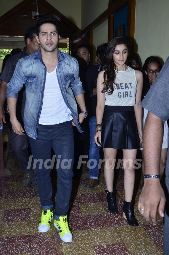 Alia Bhatt and Varun Dhawan at HR College