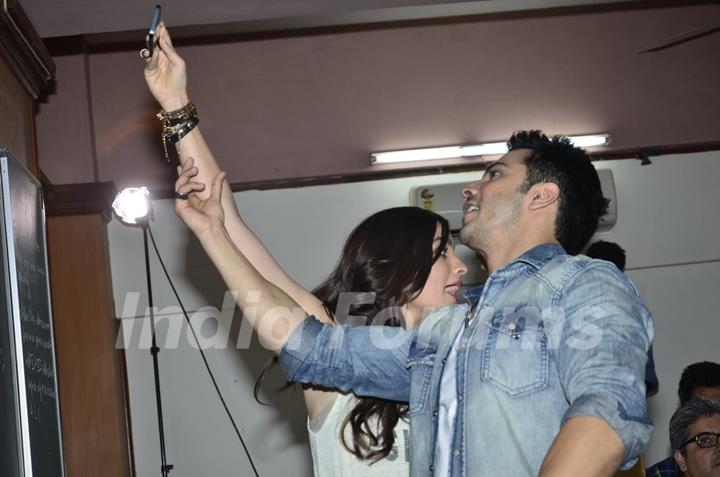 Alia Bhatt and Varun Dhawan at HR College