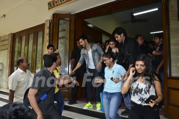 Alia Bhatt and Varun Dhawan at HR College