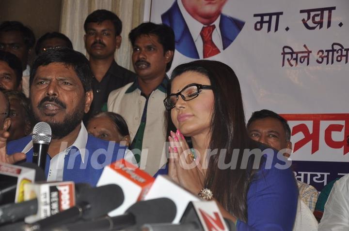 Rakhi Sawant greets the crowd