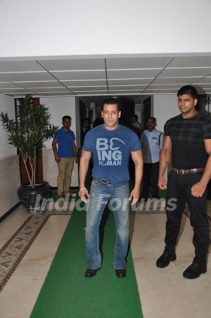 Salman Khan at the success party of Ek Villain