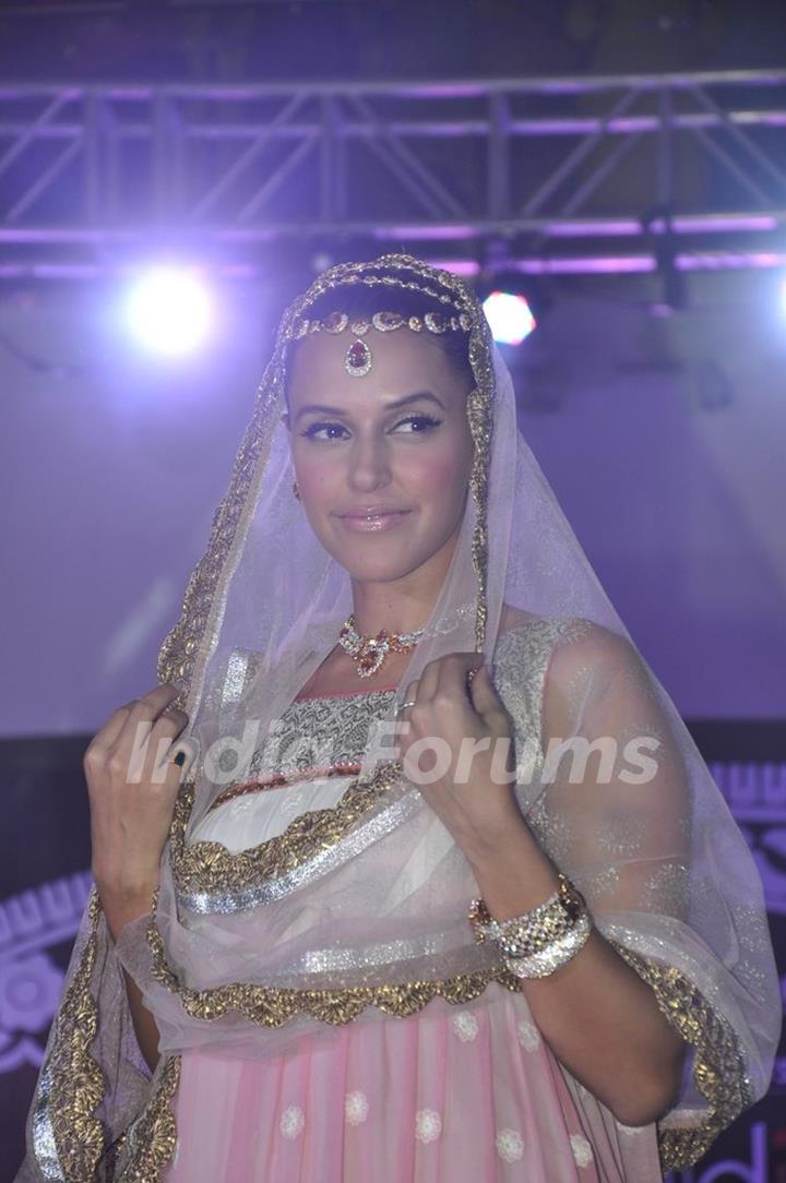 Neha Dhupia walks at the Kamal Design Studio ramp show at Viviana Mall in Thane