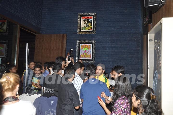 Varun for Sony SIX FIFA promotions at Hard Rock Cafe