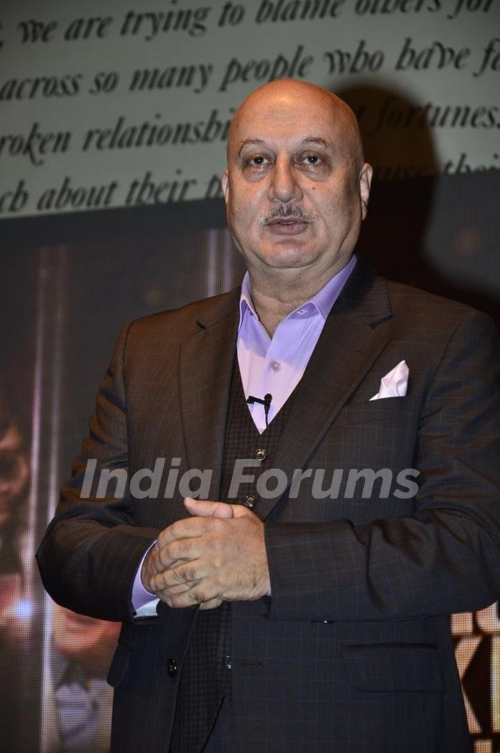 Anupam Kher at the Press Meet of The Anupam Kher Show