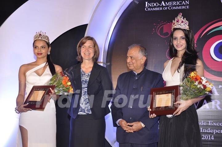 Koyal Rana And Gail 'D' Silva At Indo American Trade Excellence Awards 2014