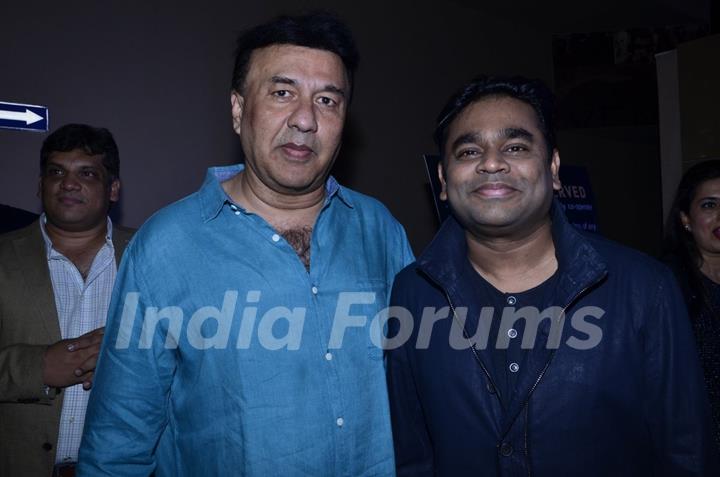 Anu Malik and A.R. Rahman at the Special Premier of Lekar Hum Deewana Dil