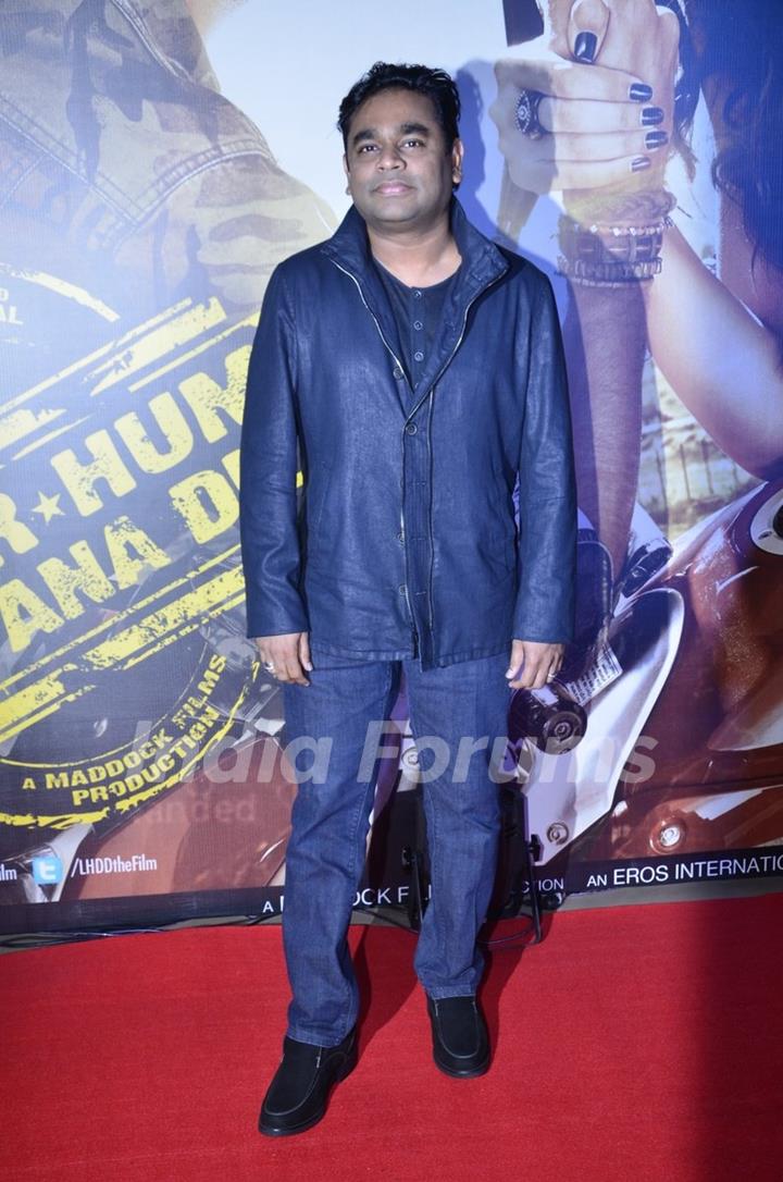 A.R. Rahman at the Special Premier of Lekar Hum Deewana Dil