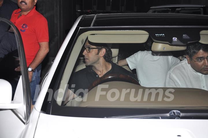 Hrithik Roshan Snapped at a screening at Lightbox