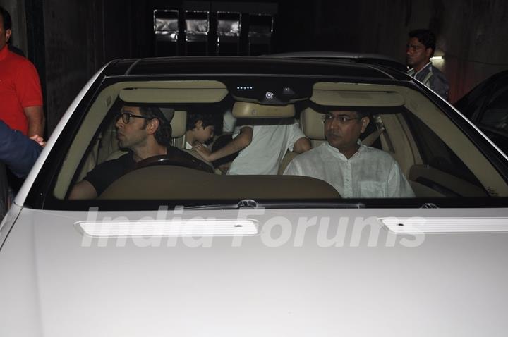 Hrithik Roshan Snapped at a screening at Lightbox