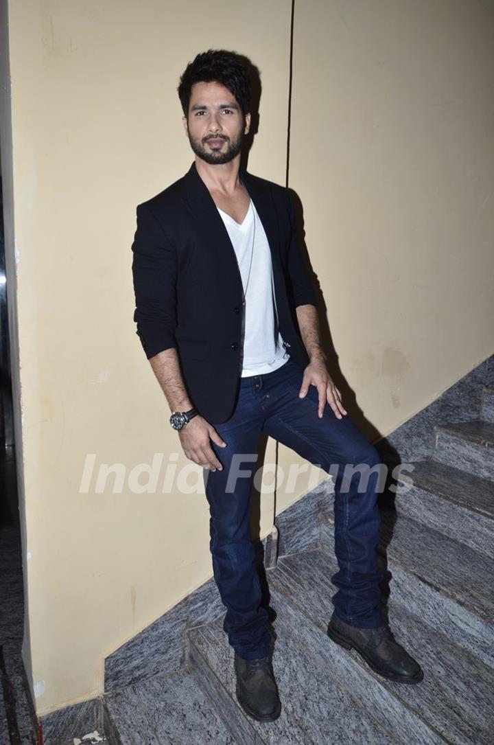 Shahid Kapoor at the Trailer Launch of Haider