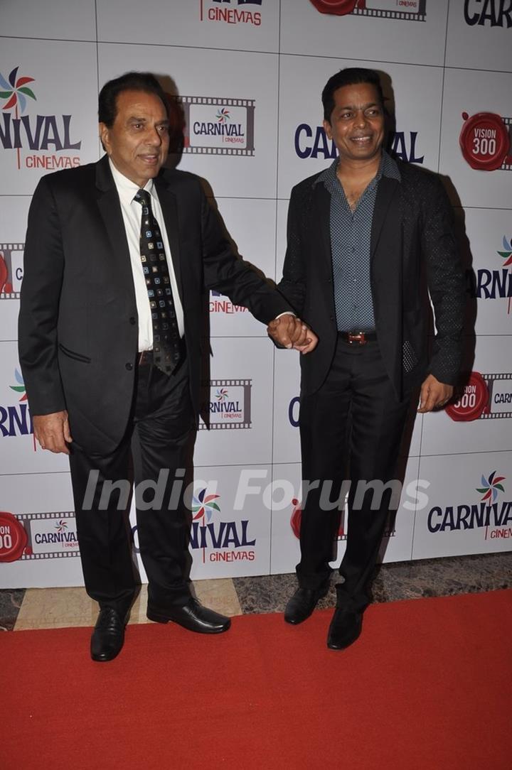 Dharmendra and Mr Shrikant Bhasi at the Launch of Carnival Cinemas