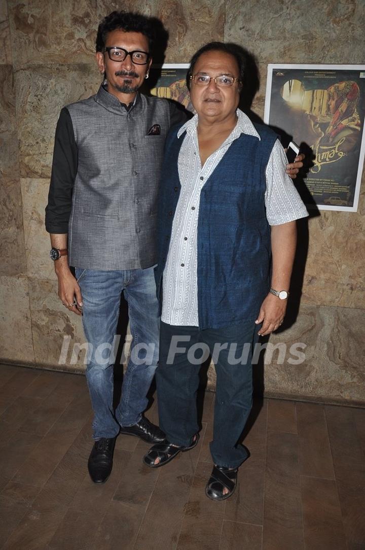 Abbas Syed along with Rakesh Bedi at the Screening of the Short Film Makhmal