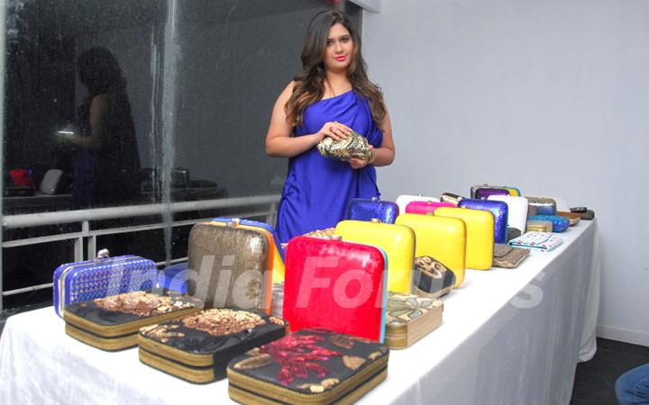 Manali Jagtap with her New Bridal Handbag Collection