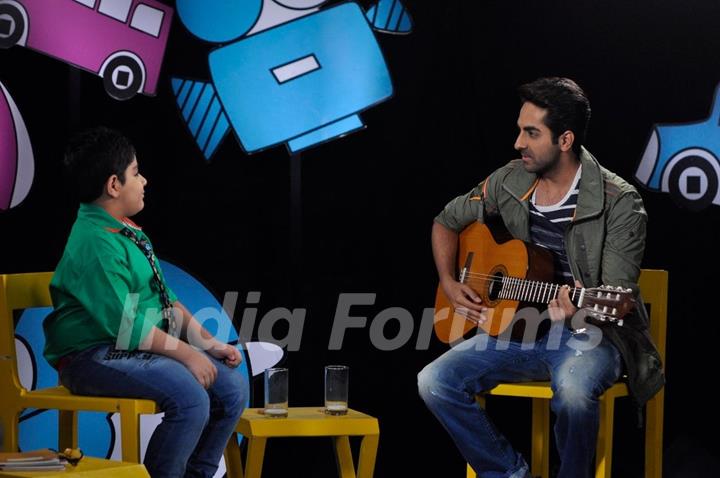 Ayushmann Khurrana plays the guitar on Captain Tiao