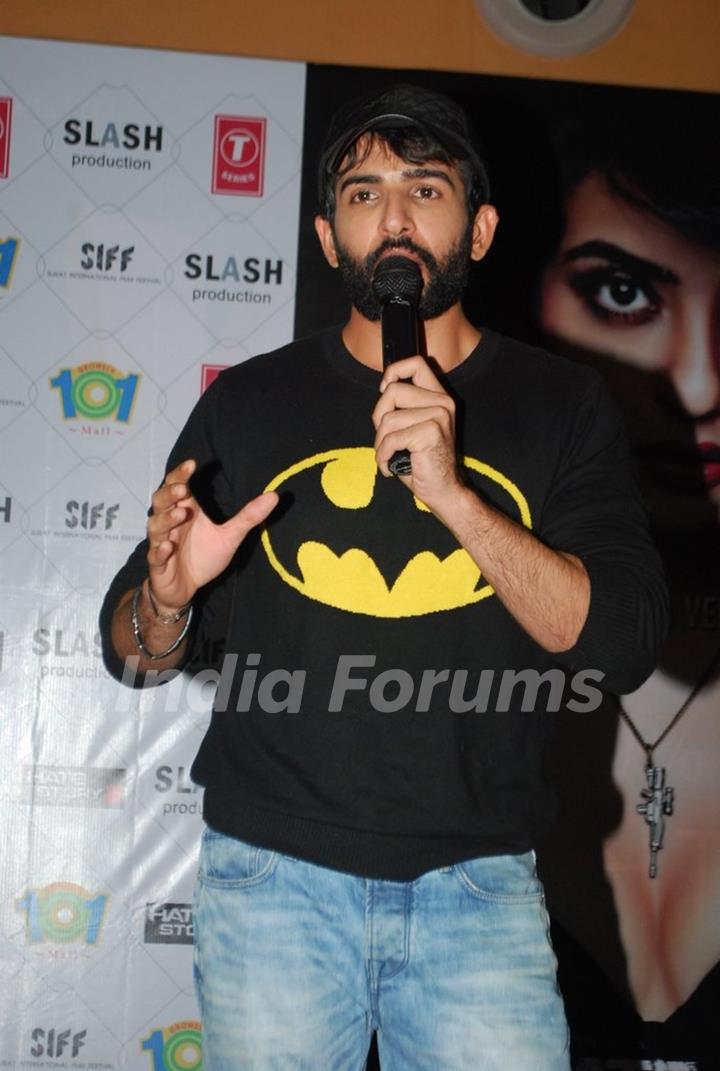 Jay Bhanushali addresses the media at the Hate Story 2 Promotions