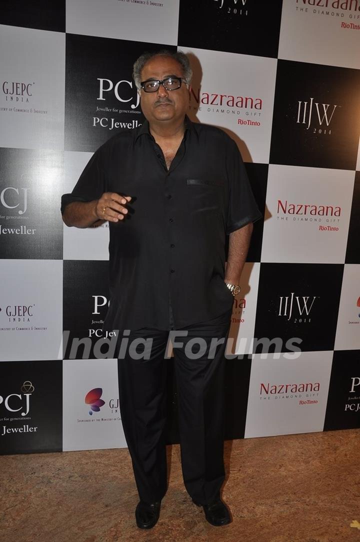 Boney Kapoor was seen at the India International Jewellery Week (IIJW) 2014 - Day 3