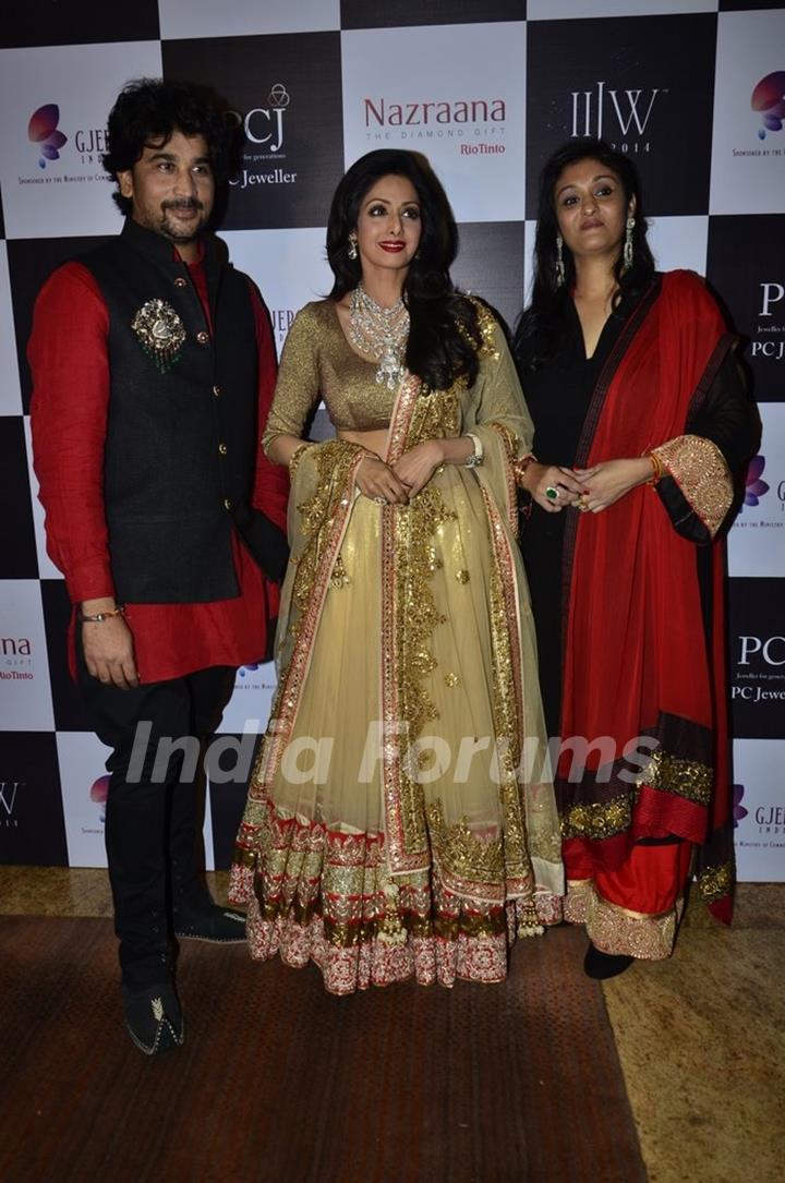 Sridevi at the India International Jewellery Week (IIJW) 2014 - Day 3