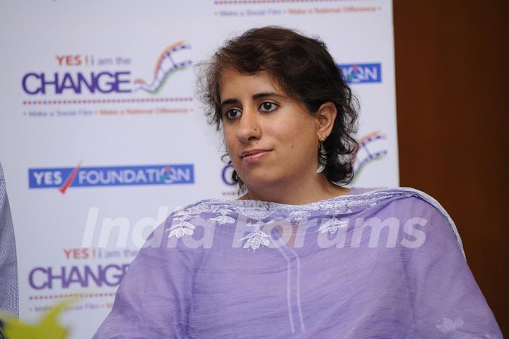 Guneet Monga at the Panel Discussion of YES! i am the CHANGE