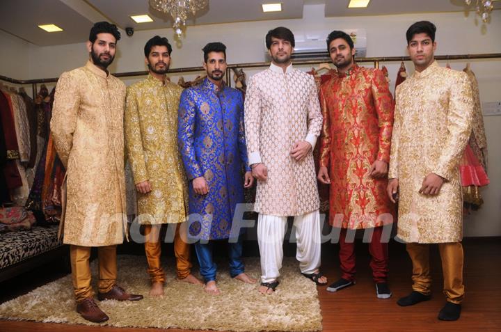 Models at the preview of Rohhit Verma's Collection