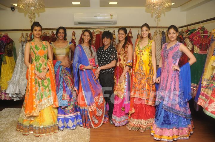 Models at the preview of Rohhit Verma's Collection