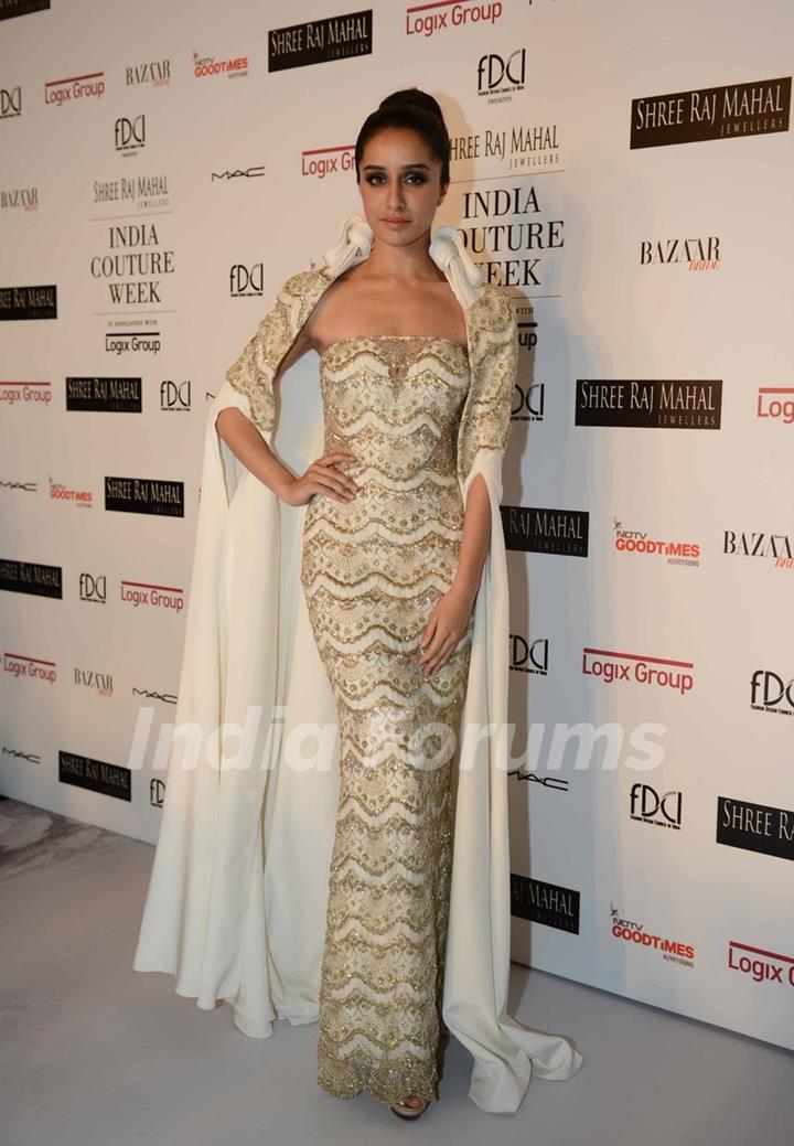 Shraddha Kapoor was at the Indian Couture Week - Day 4