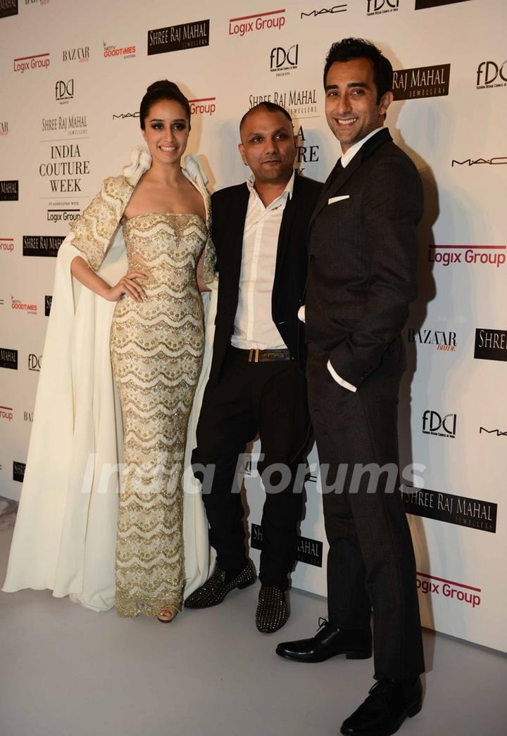 Shraddha Kapoor, Gaurav Gupta and Rahul Khanna at the Indian Couture Week - Day 4