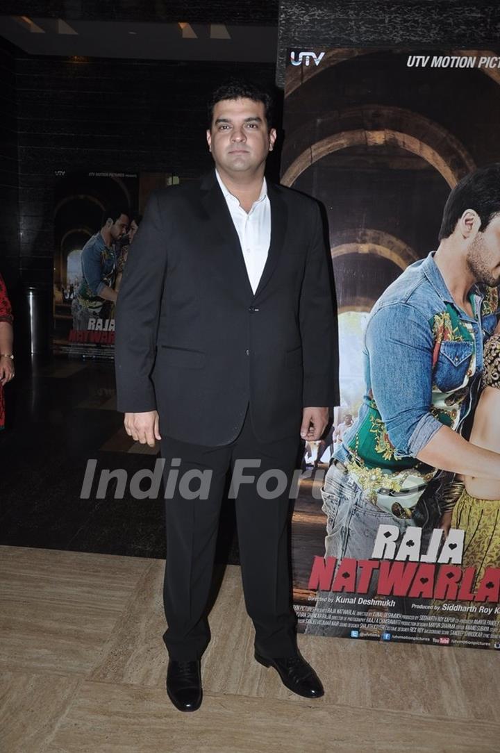 Siddharth Roy Kapur at the Trailer Launch of Raja Natwarlal