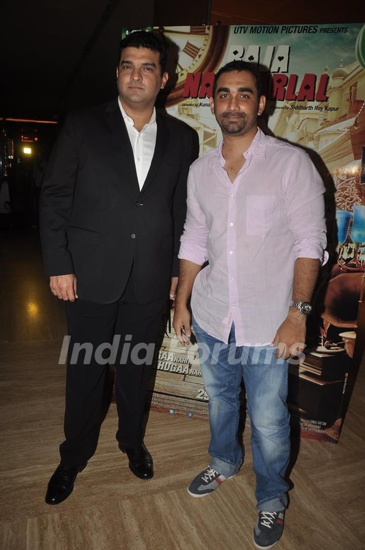 Siddharth Roy Kapur and Kunal Deshmukh were seen at the Trailer Launch of Raja Natwarlal