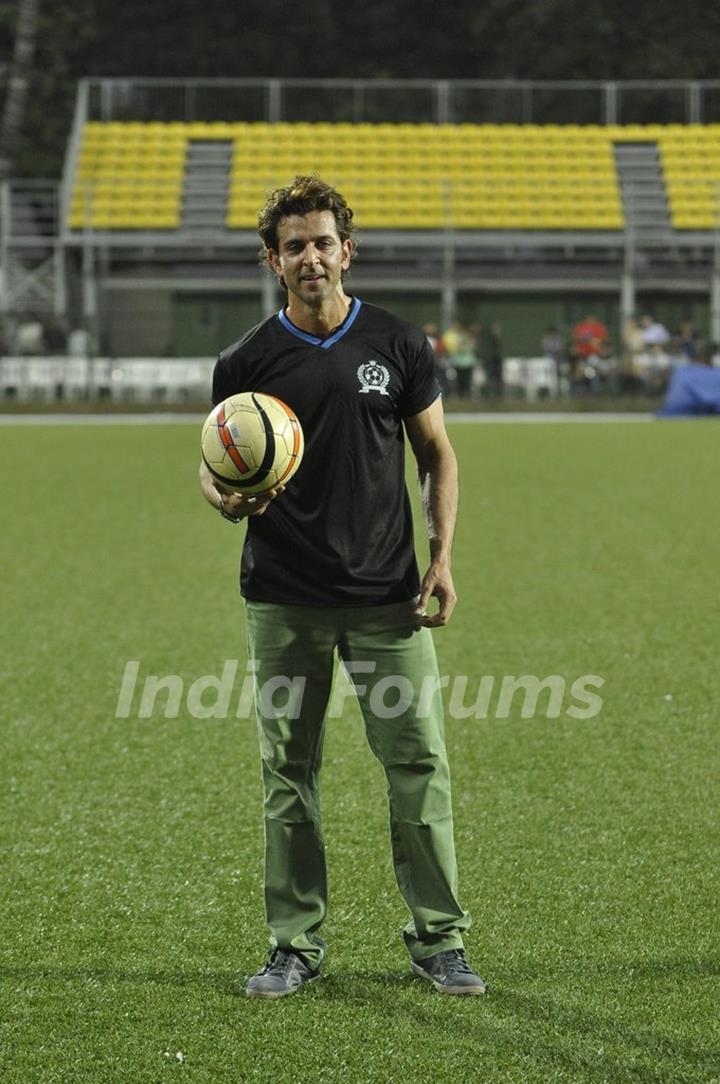 Hrithik Roshan at Charity Football Match