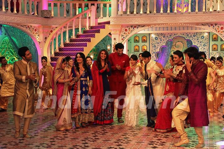 Parineeti Chopra and Aditya Roy Kapur at the Dawaat-E-Eid on Zee TV