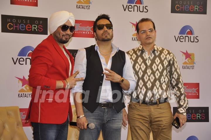 Mika and DJ Dilbagh Singh at the Album Launch