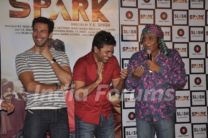 A moment of laughter at the Trailer Launch of Spark
