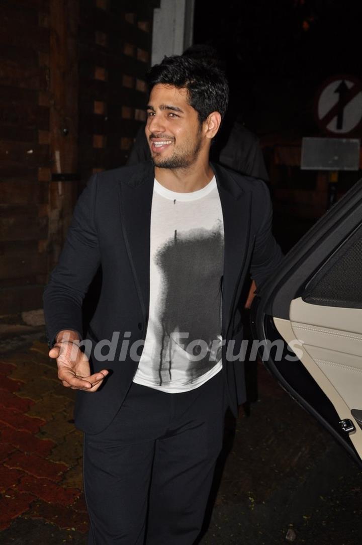 Sidharth Malhotra was snapped at Lido Post Dinner