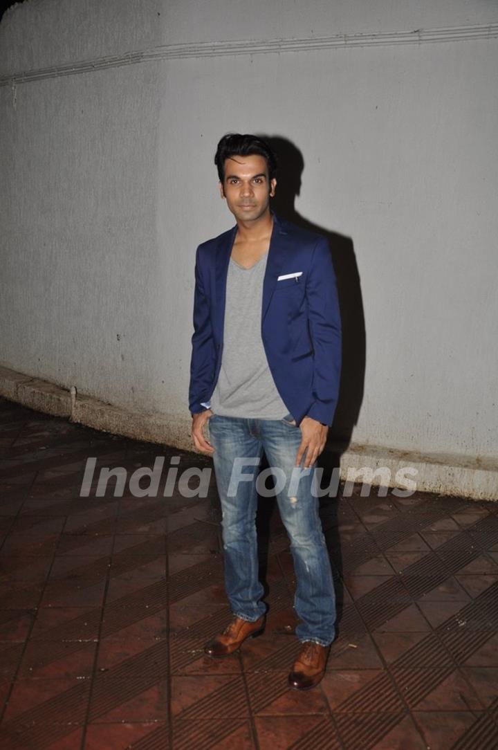 Rajkummar Rao at Sanjay Leela Bhansali's party for Mary Kom completion