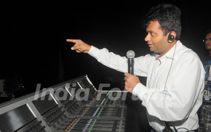 Aneel Murarka at the Technical rehearsals of International Indian Achiever's Awards 2014