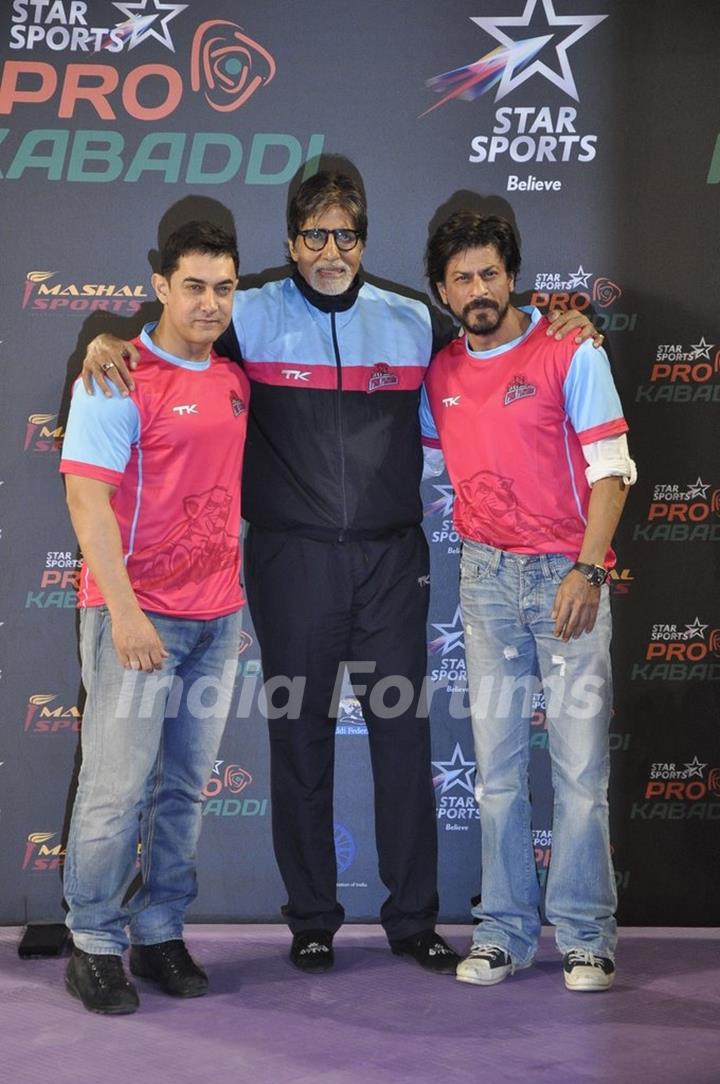 Aamir Khan, Shah Rukh Khan and Amitabh Bachchan were at Pro Kabbadi League