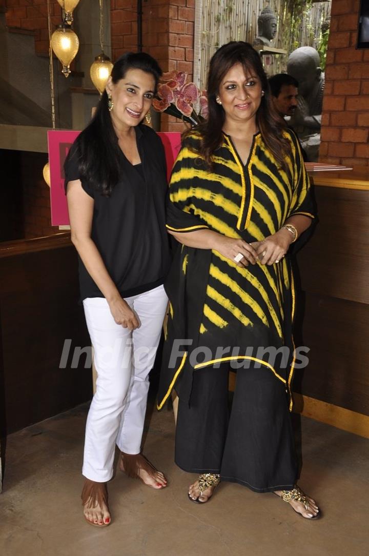 Mana Shetty with a friend at her Get-to-gather