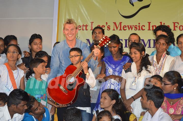 Brett Lee's Mewsic India Foundation completes 3 years of glory