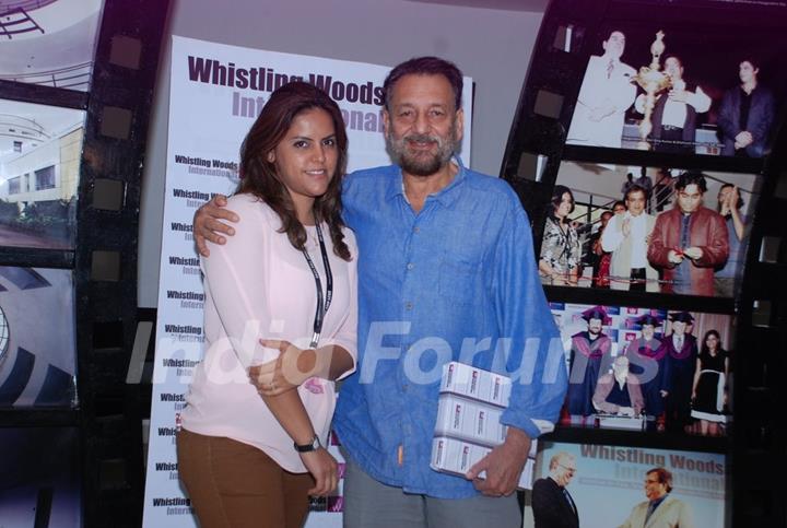 Meghna Ghai with Shekar Kapoor at Whistling Woods