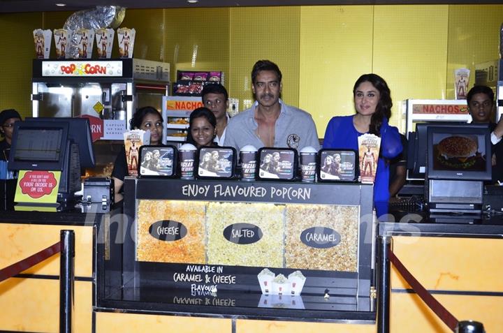 Ajay and Kareena at Singham Returns Merchandise Launch