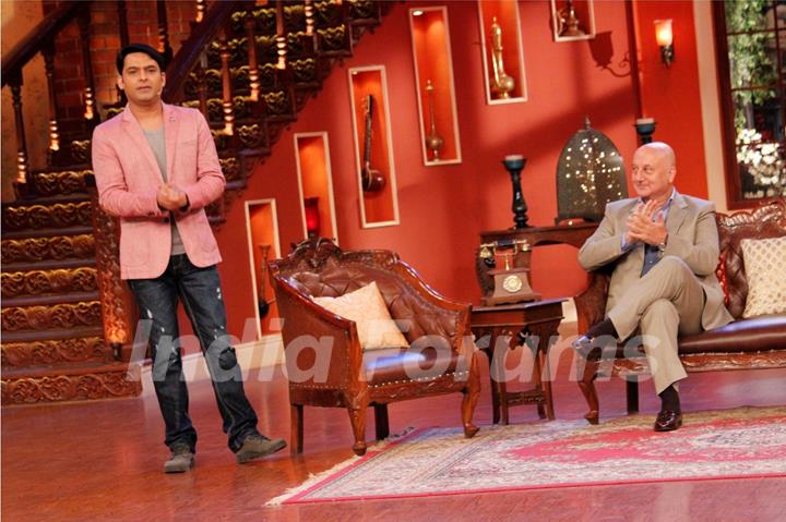 Anupam Kher in conversation with Kapil Sharma on Comedy Nights With Kapil