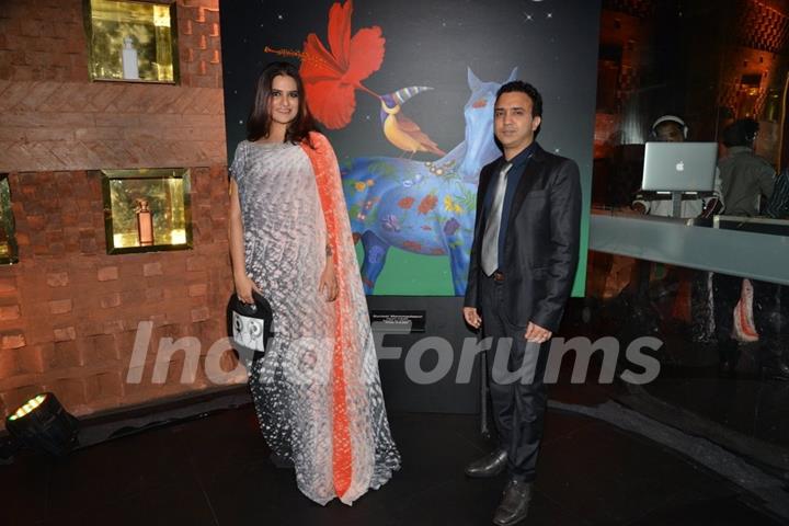 Sona Mohapatra and Ram Sampath were at Gallerie Angel Arts Event