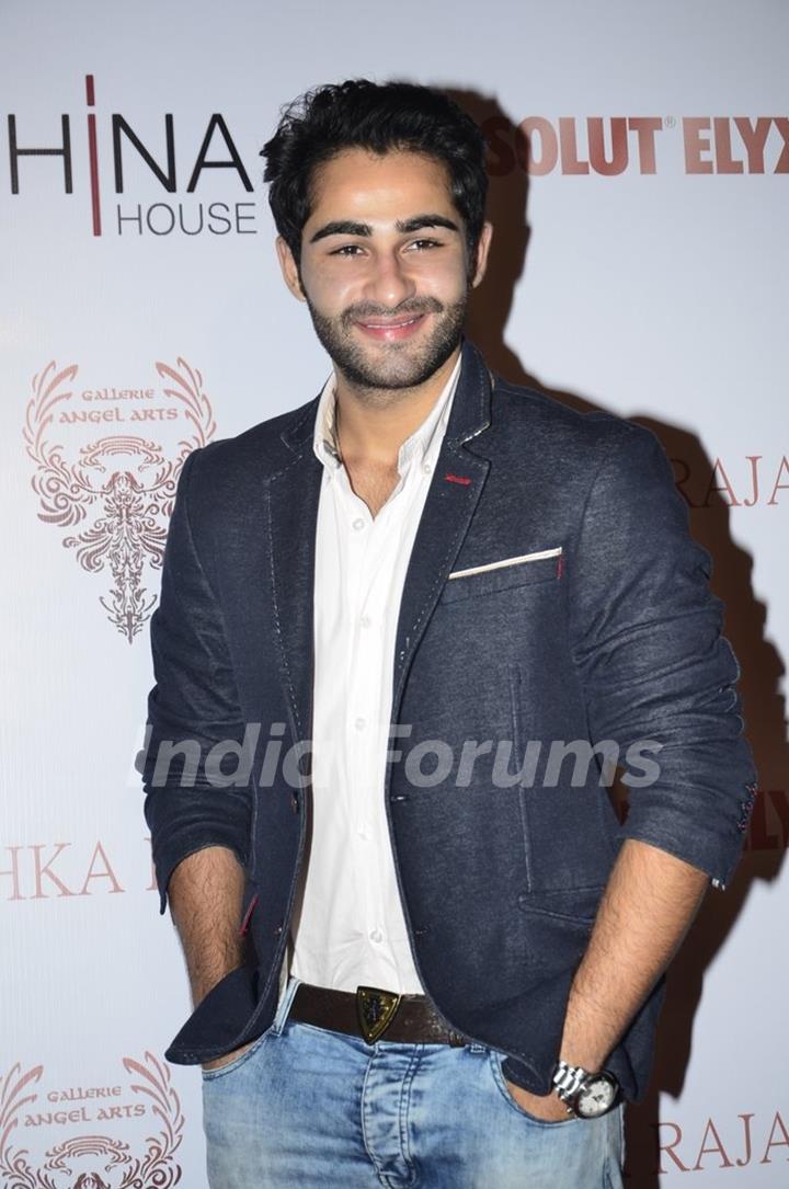 Armaan Jain poses for the media at the Gallerie Angel Arts Event