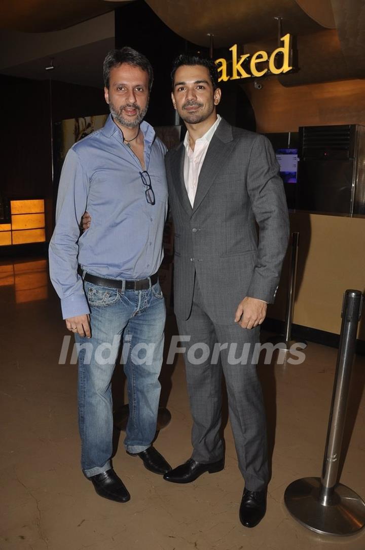 Anil Thadani along with Abhinav Shukla at the Roar Film Launch