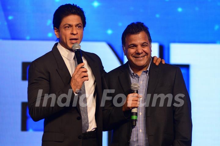 Shah Rukh Khan and Raj Nayak, CEO, COLORS at &quot;Got Talent World Stage LIVE&quot;